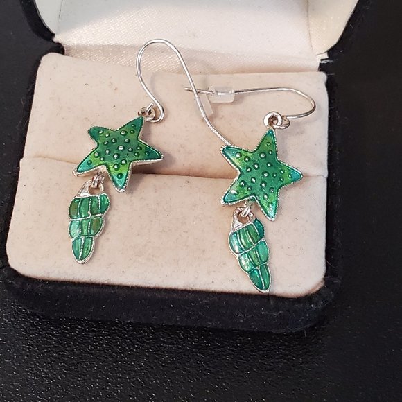 Avon SP Drop Dangle Earrings Nautical Theme Style - Picture 1 of 3